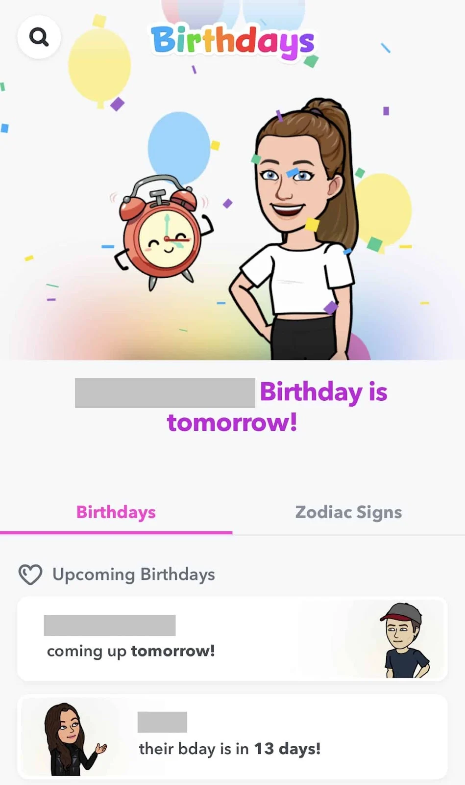 How to view upcoming birthdays on snapchat using iOS devices. 