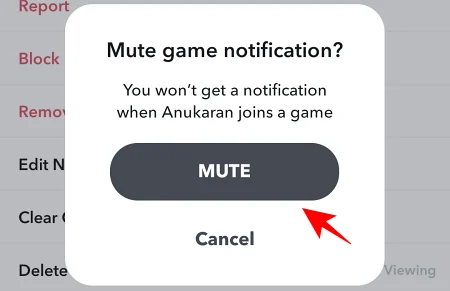 Disable Snap Game Notifications