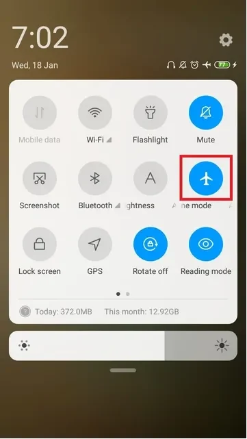 Switch To Airplane Mode