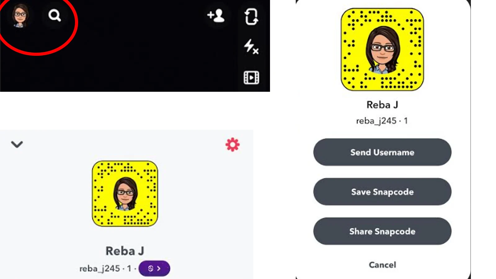 To add someone on Snapchat when you're with them (in person)