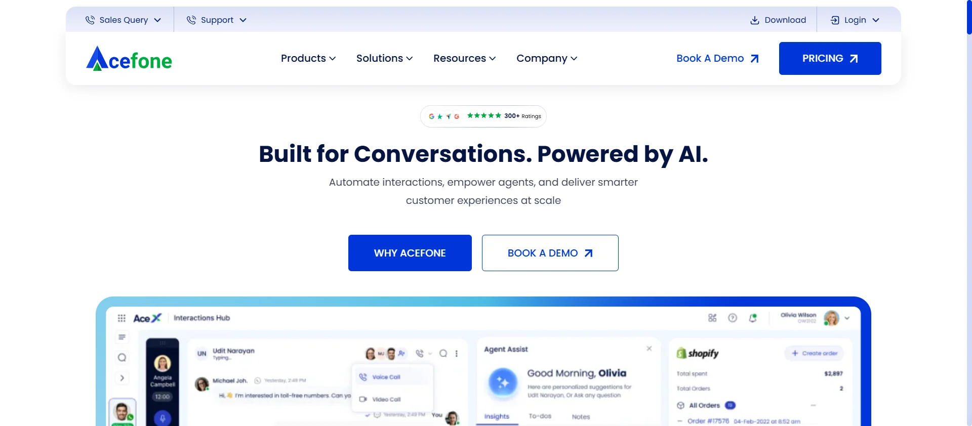 Acefone screenshot