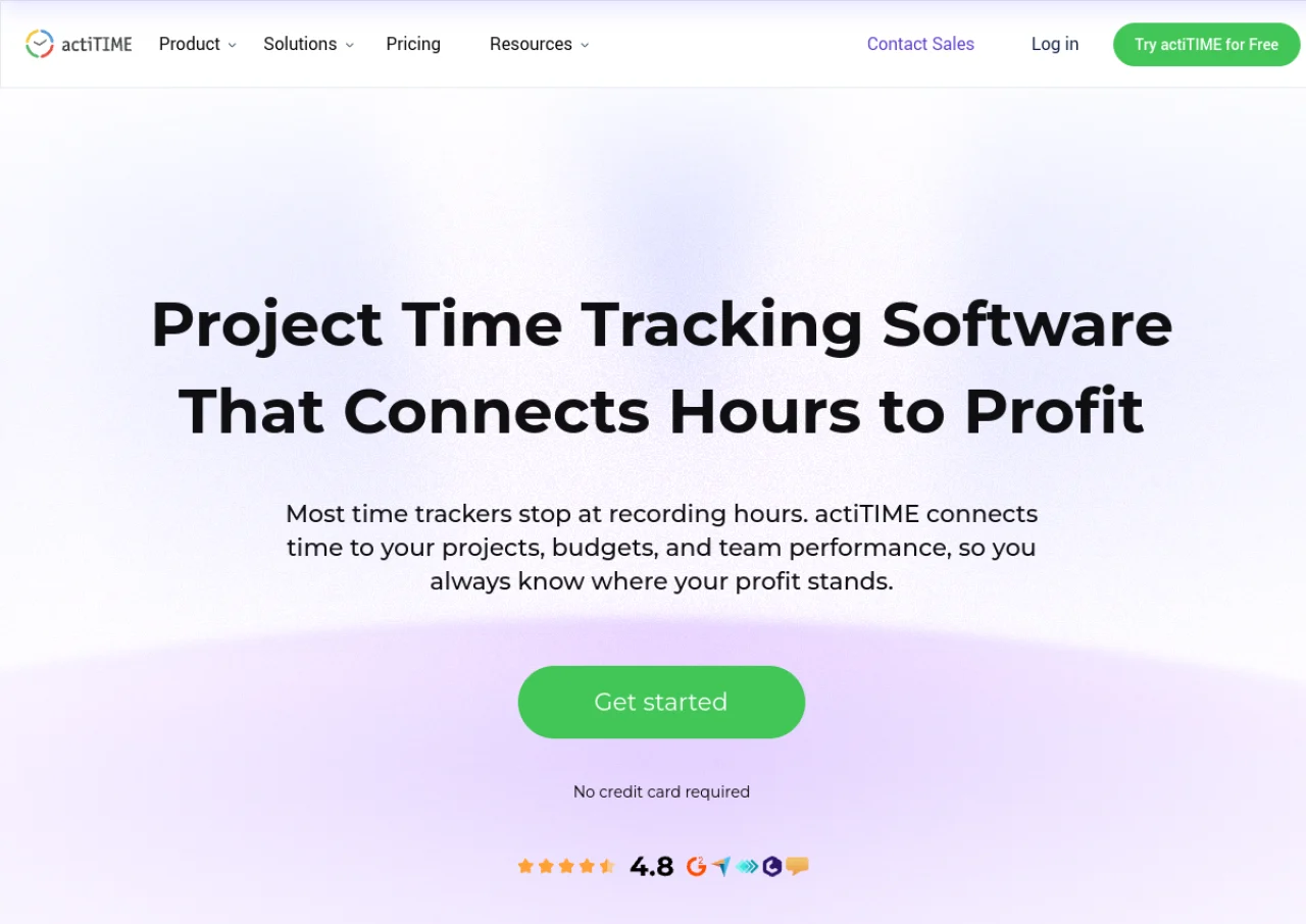 actiTIME screenshot