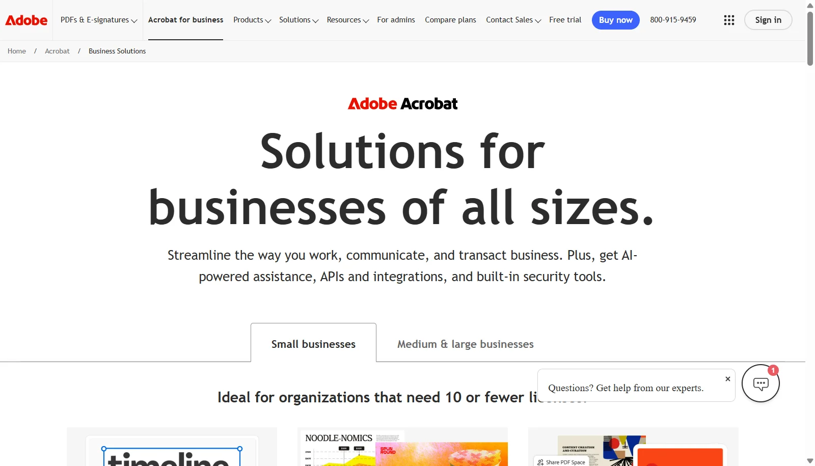 Adobe Document Cloud screenshot