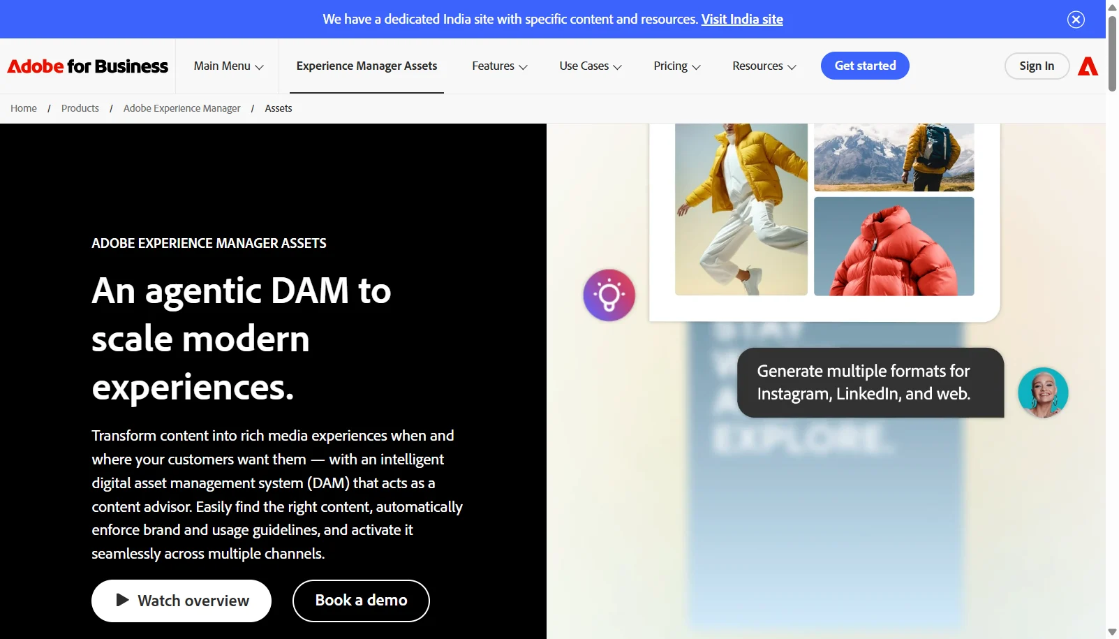 Adobe Experience Manager Assets screenshot
