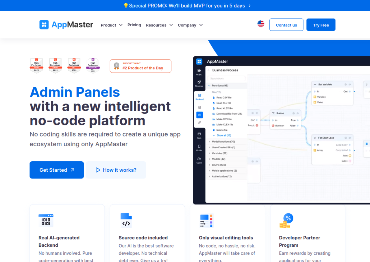 AppMaster screenshot