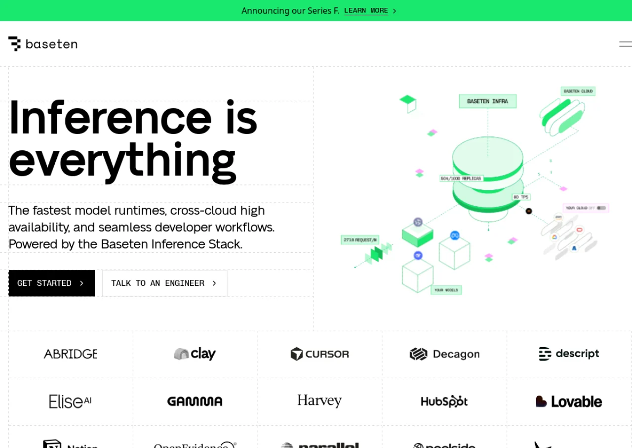 Baseten screenshot