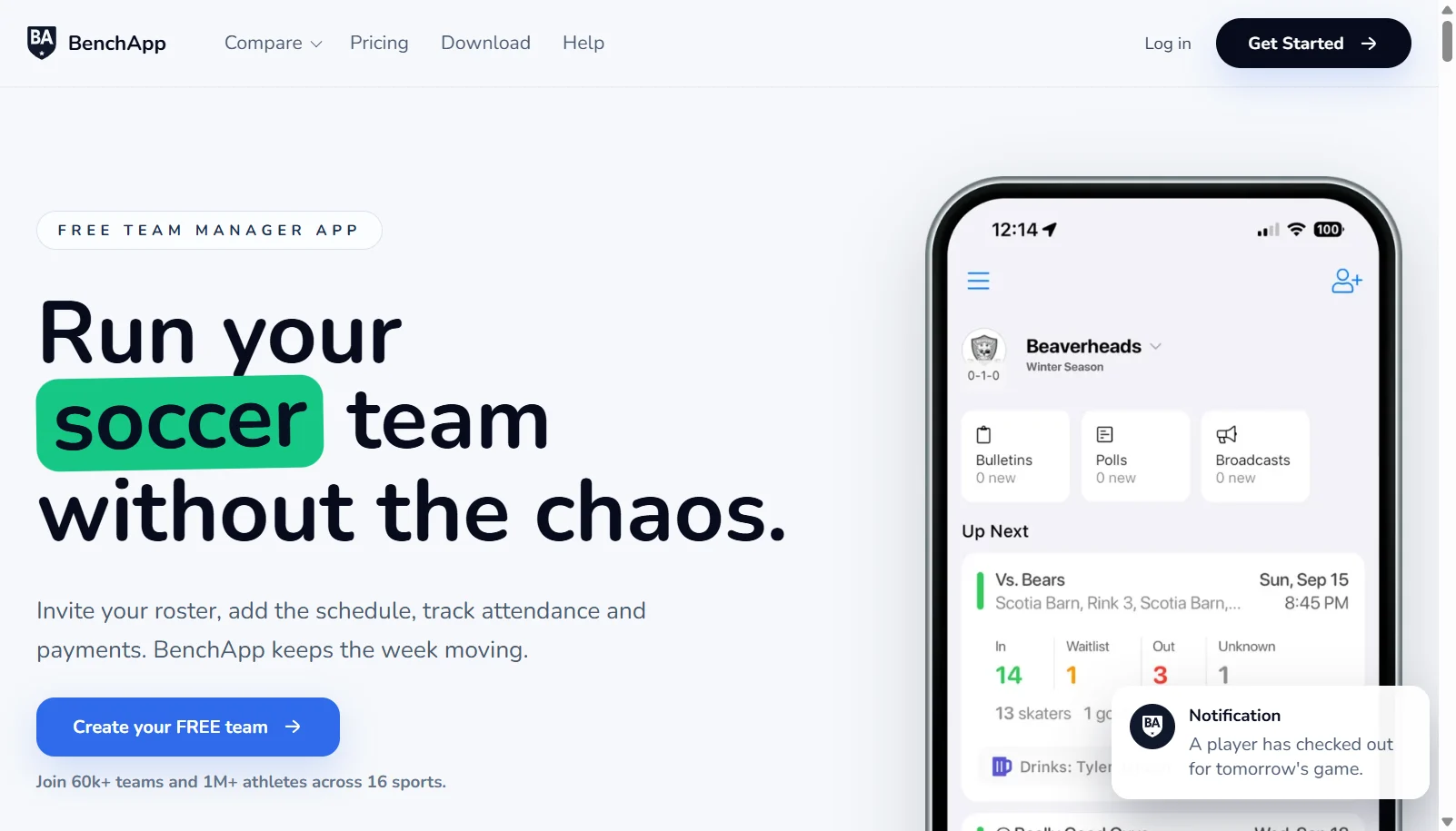 Benchapp screenshot
