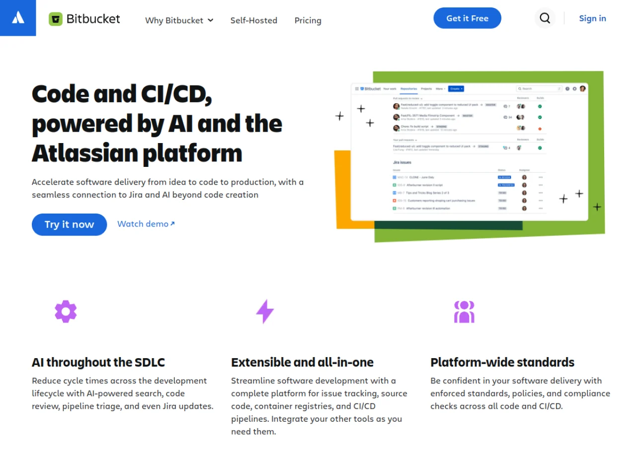 Bitbucket screenshot