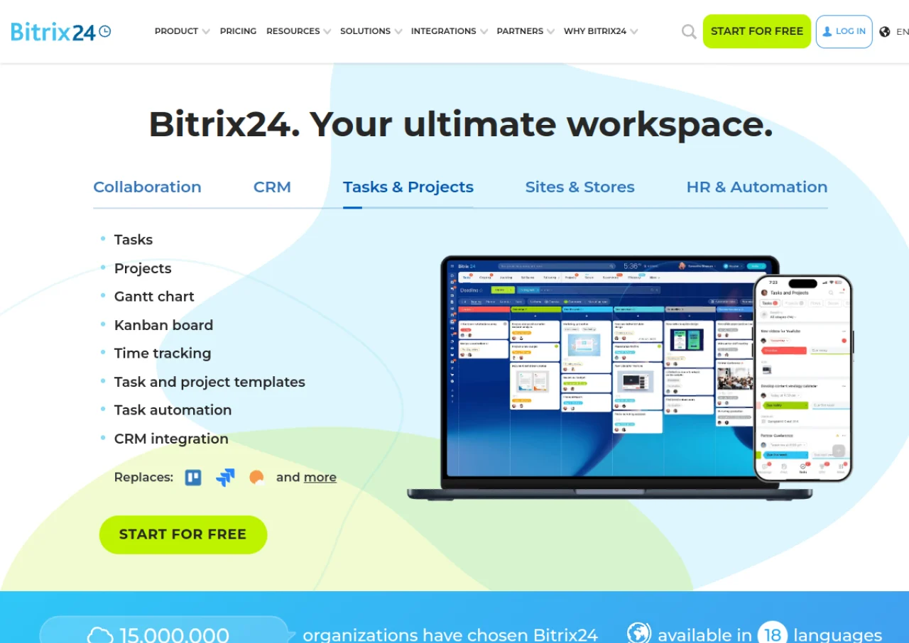 Bitrix24 screenshot