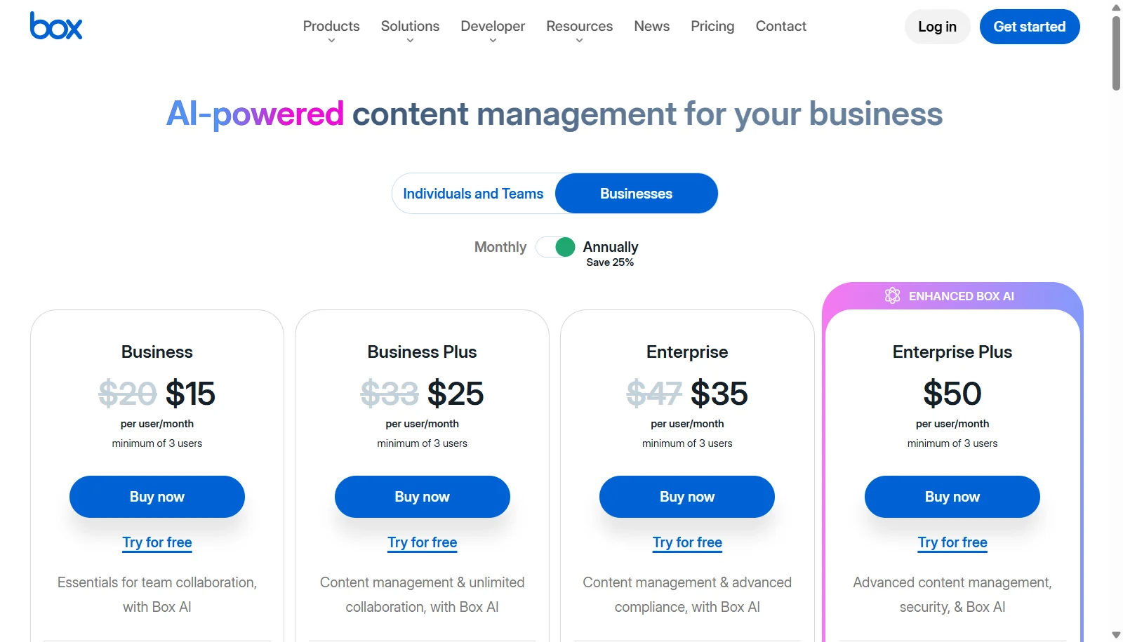 Box screenshot