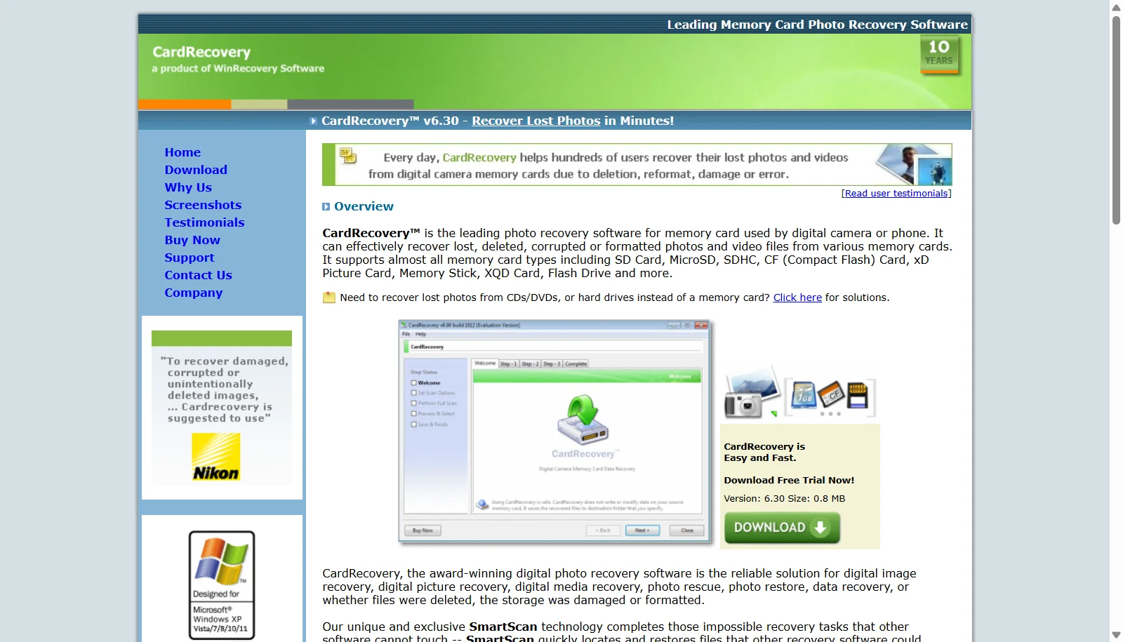 CardRecovery screenshot