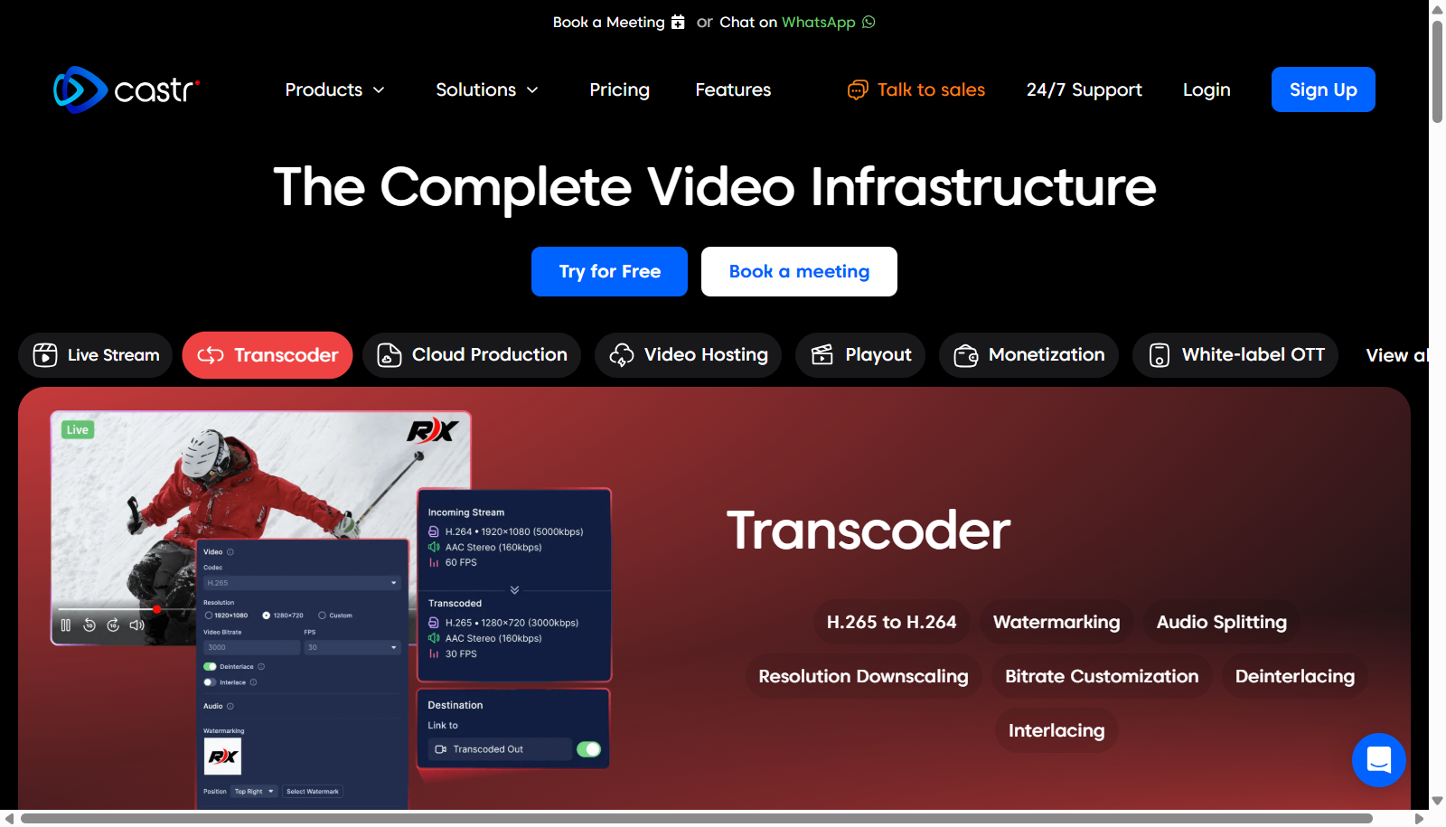 Castr screenshot