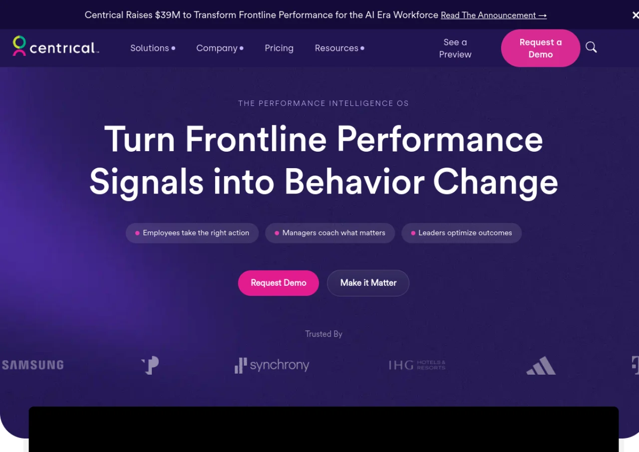 Centrical screenshot