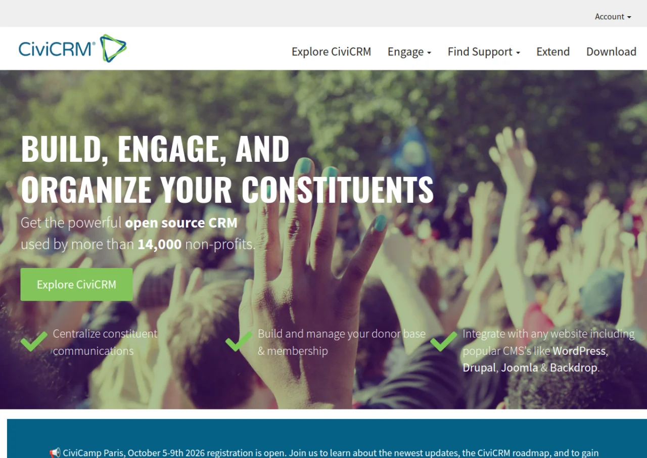 CiviCRM screenshot