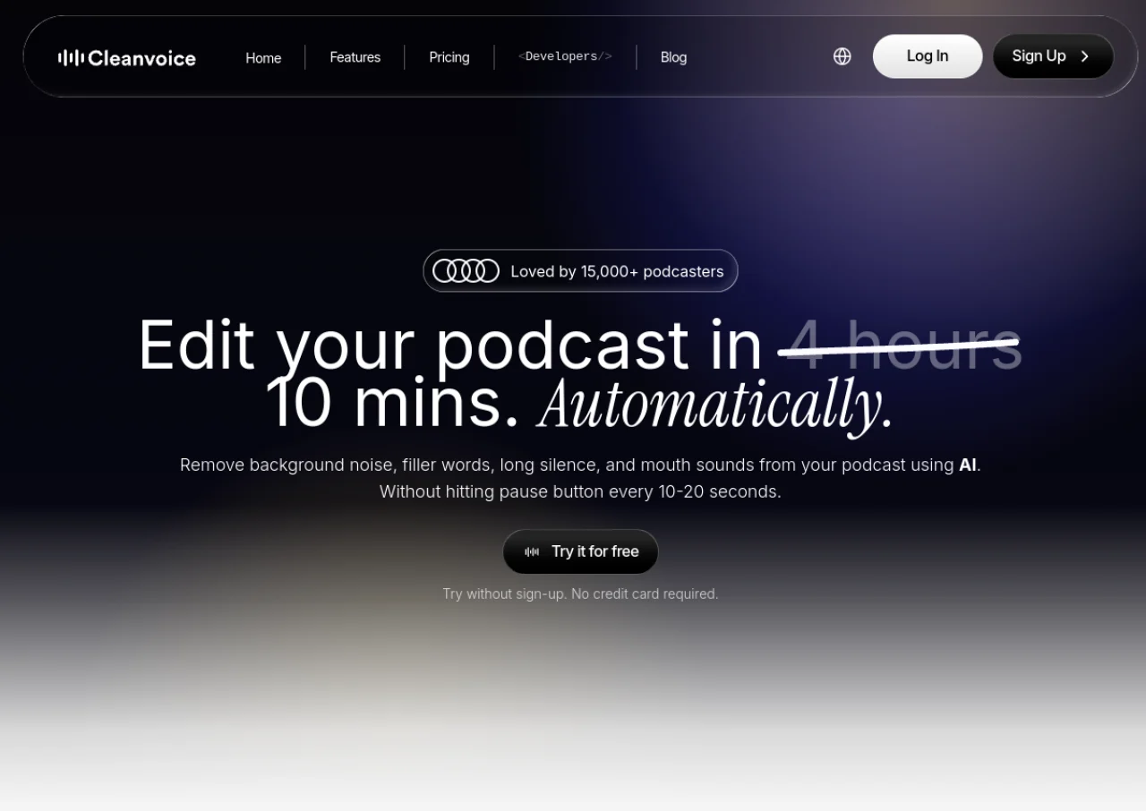 Cleanvoice screenshot