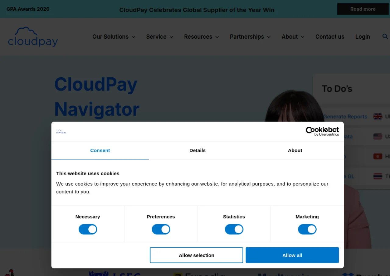 CloudPay screenshot
