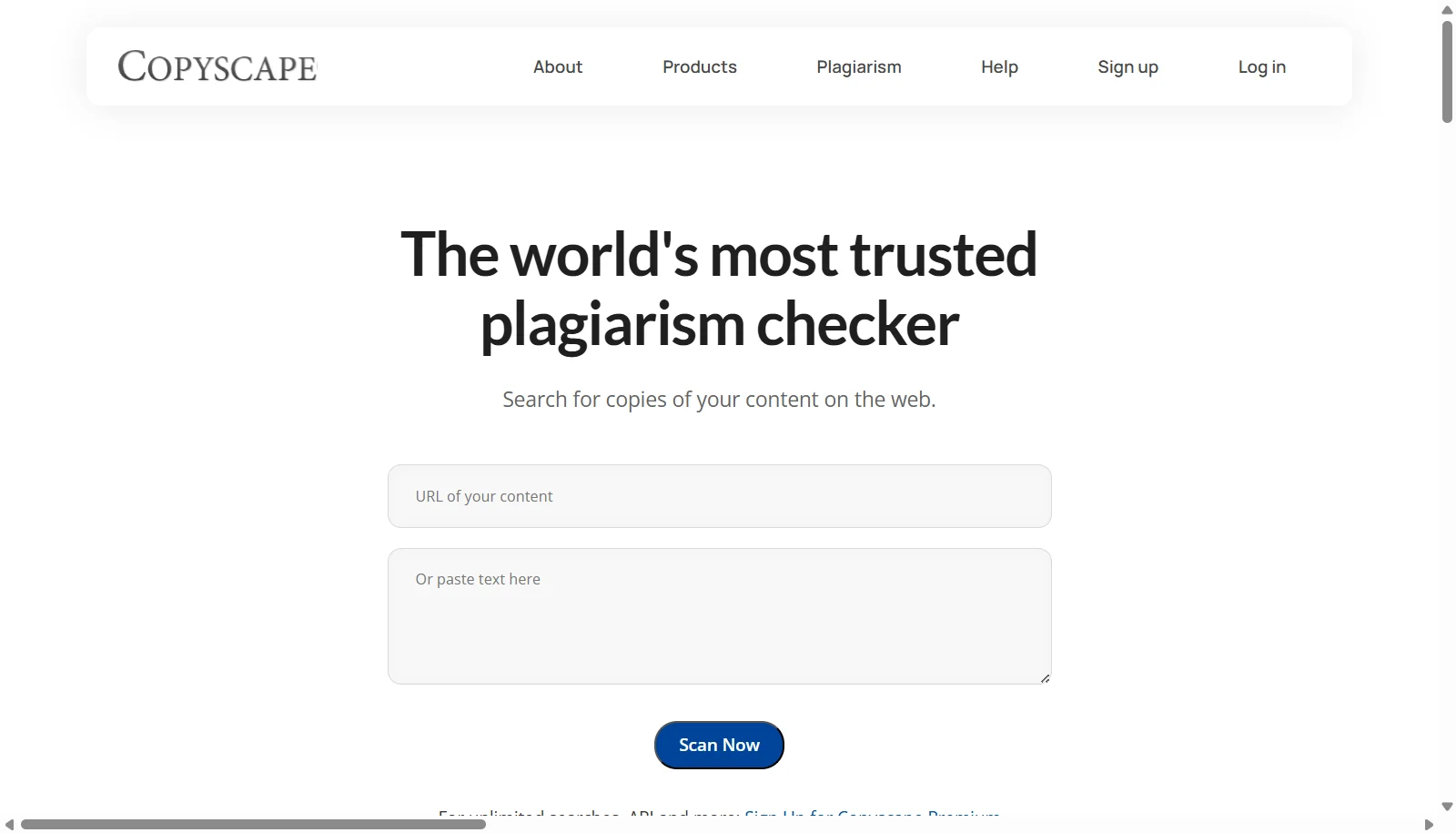 Copyscape screenshot