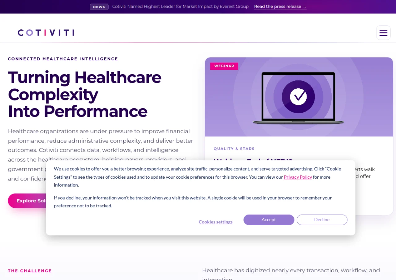 Cotiviti screenshot