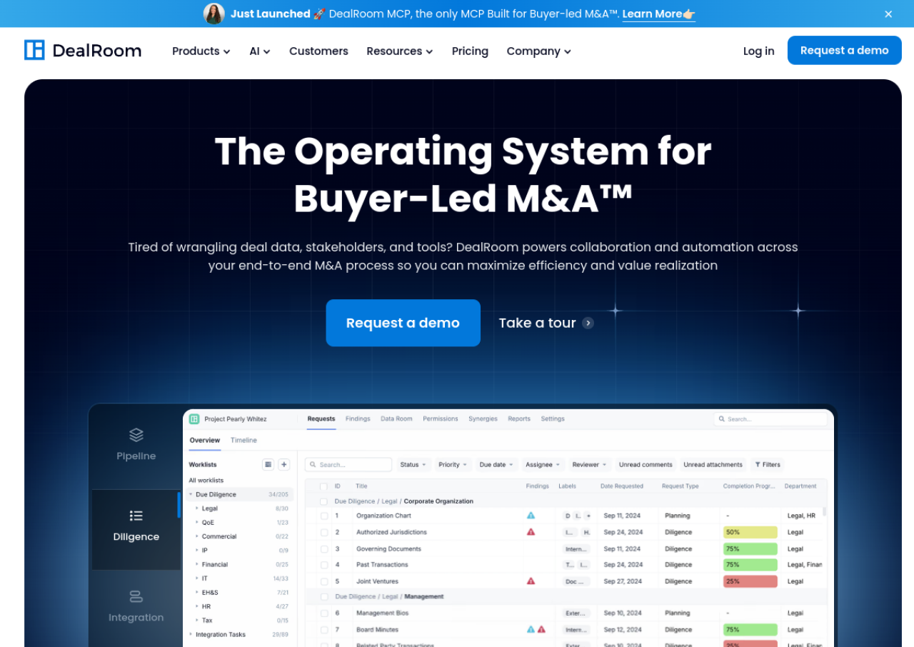 DealRoom screenshot