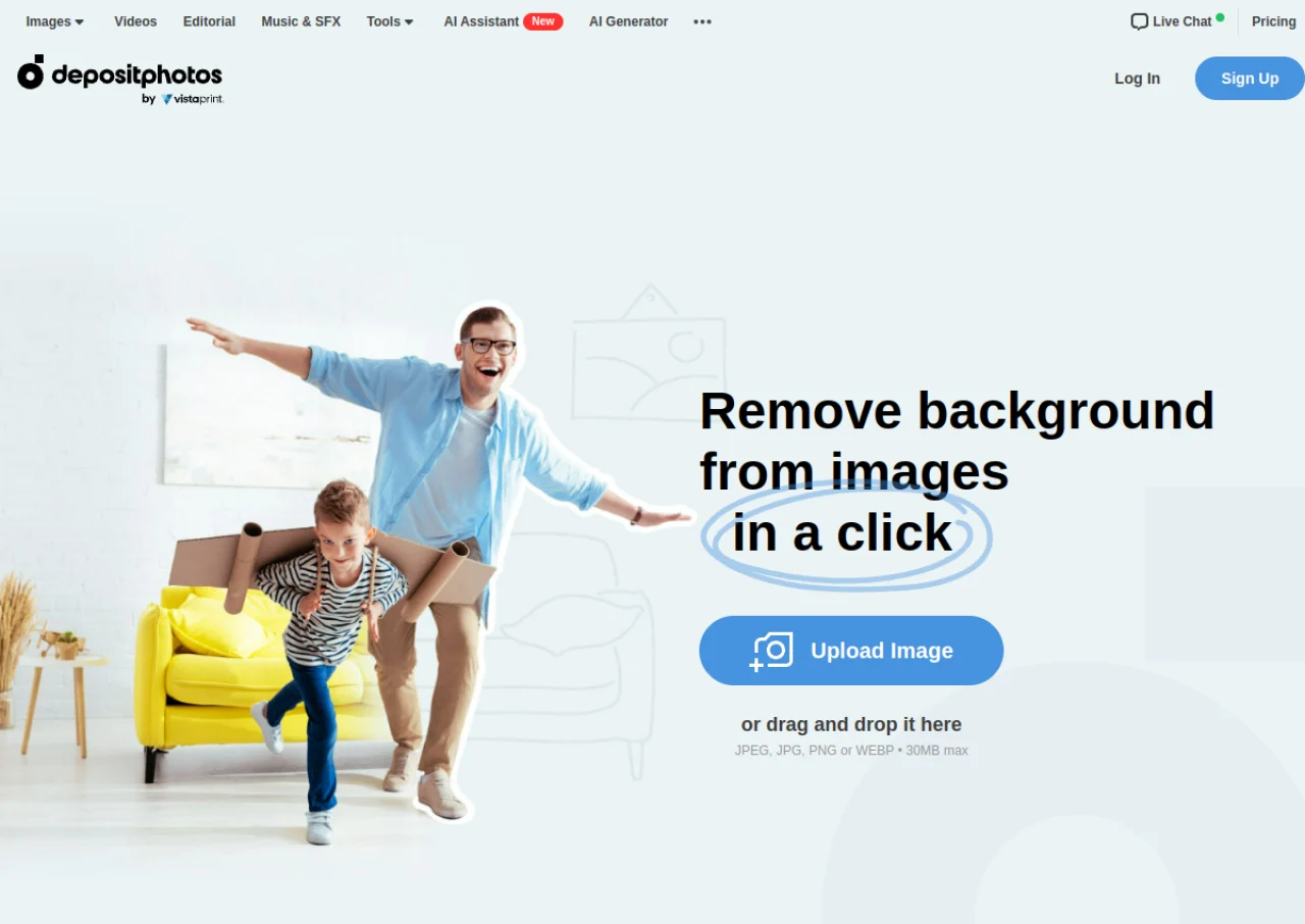 Depositphotos Background Remover screenshot