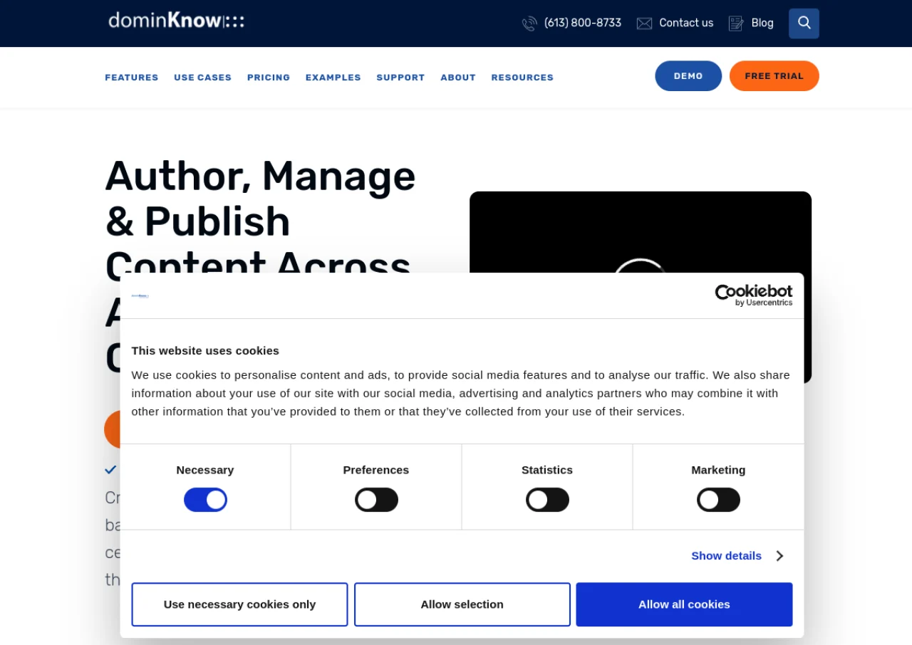 dominKnow screenshot