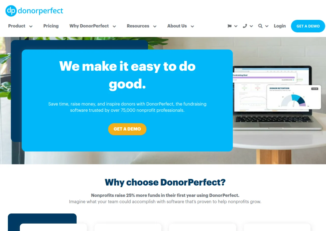DonorPerfect screenshot