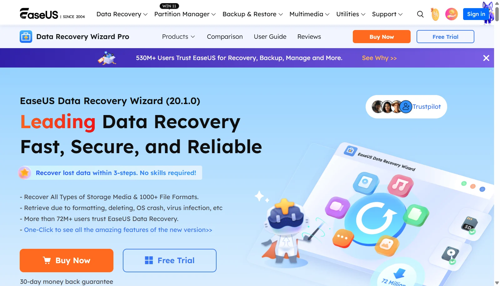 EaseUS Data Recovery Wizard screenshot