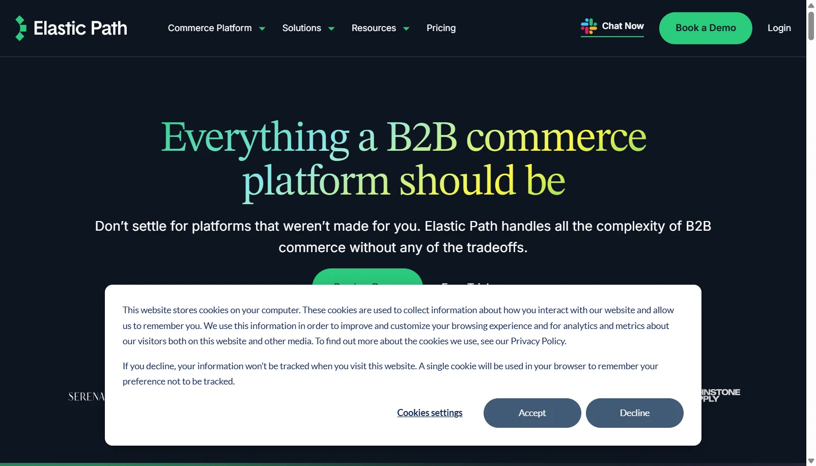 Elastic Path screenshot