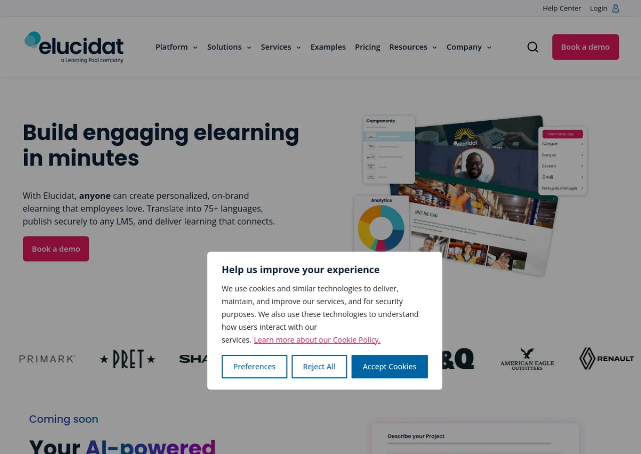 Elucidat screenshot