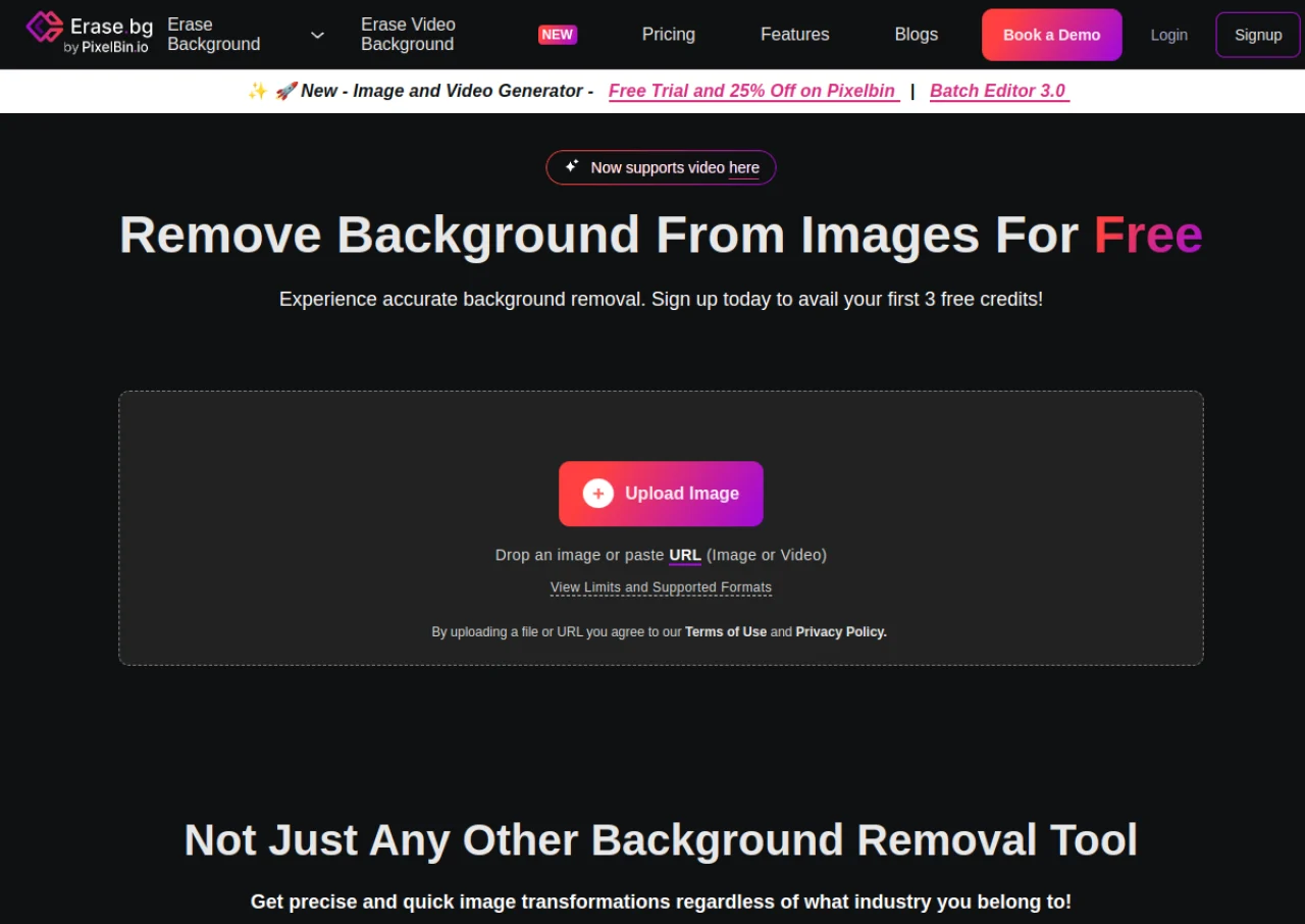 Erase.bg screenshot