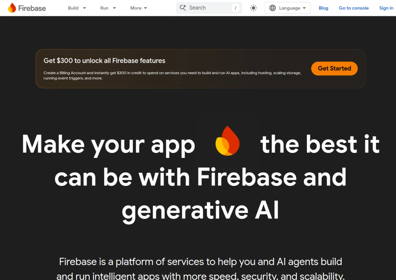 Firebase screenshot