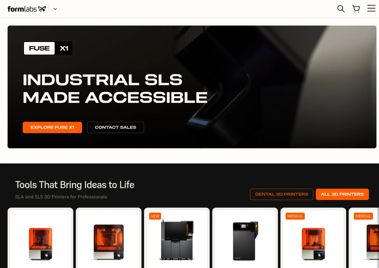 Formlabs screenshot