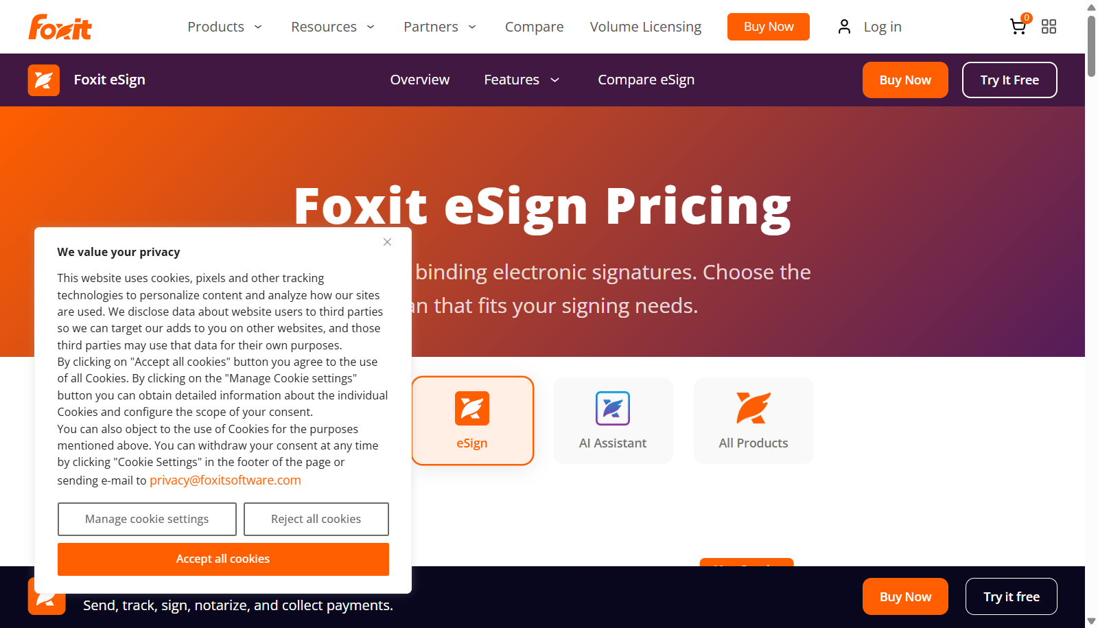 Foxit eSign screenshot