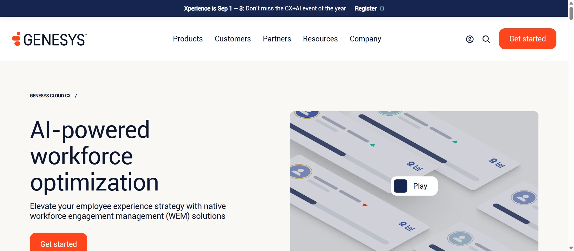 Genesys Workforce Engagement Management screenshot