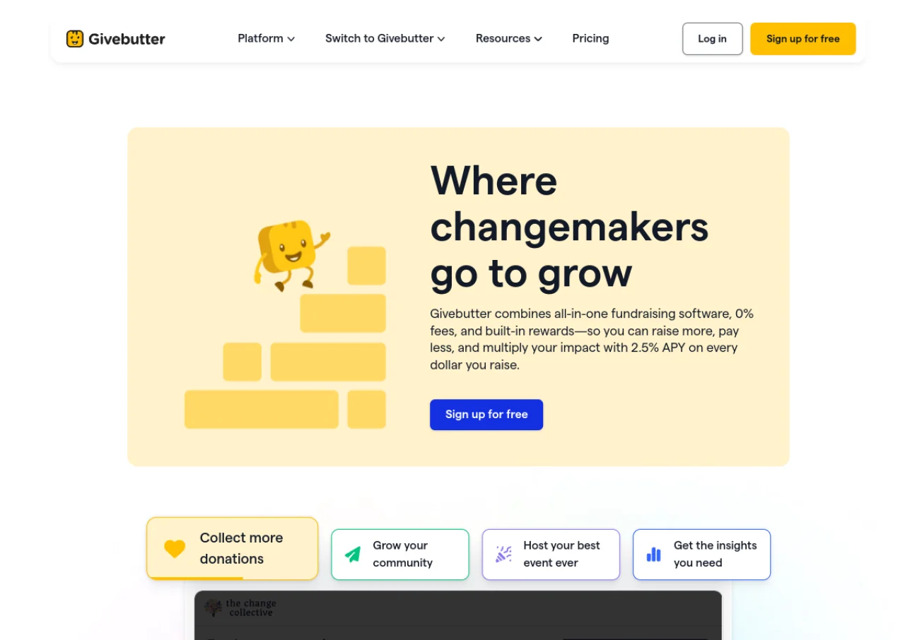 Givebutter screenshot