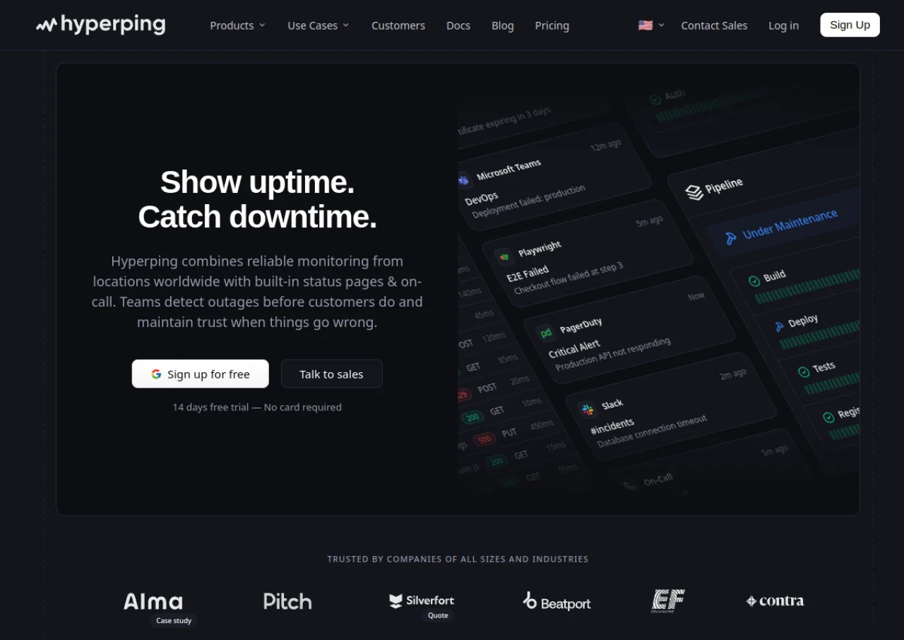 Hyperping screenshot