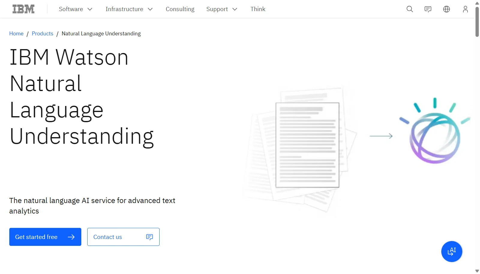 IBM Watson NLU screenshot