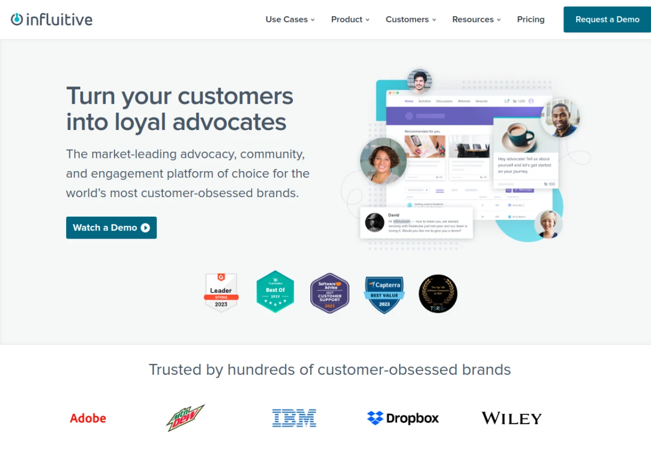 Influitive screenshot