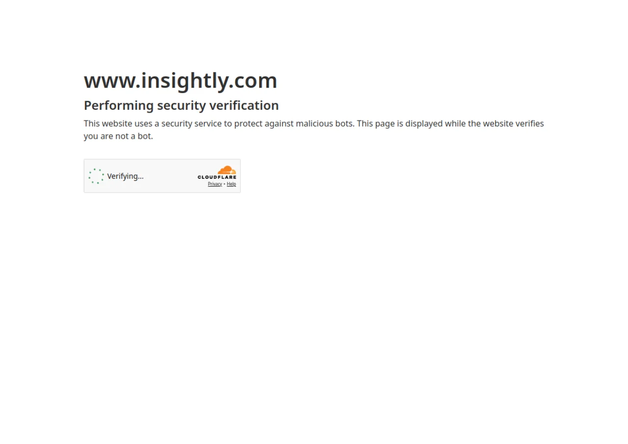 Insightly screenshot