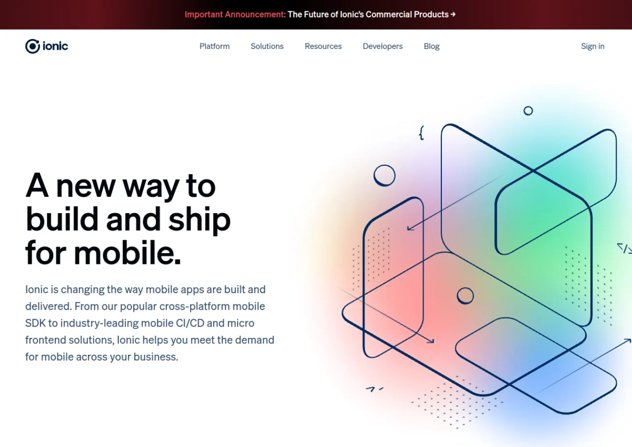 Ionic screenshot