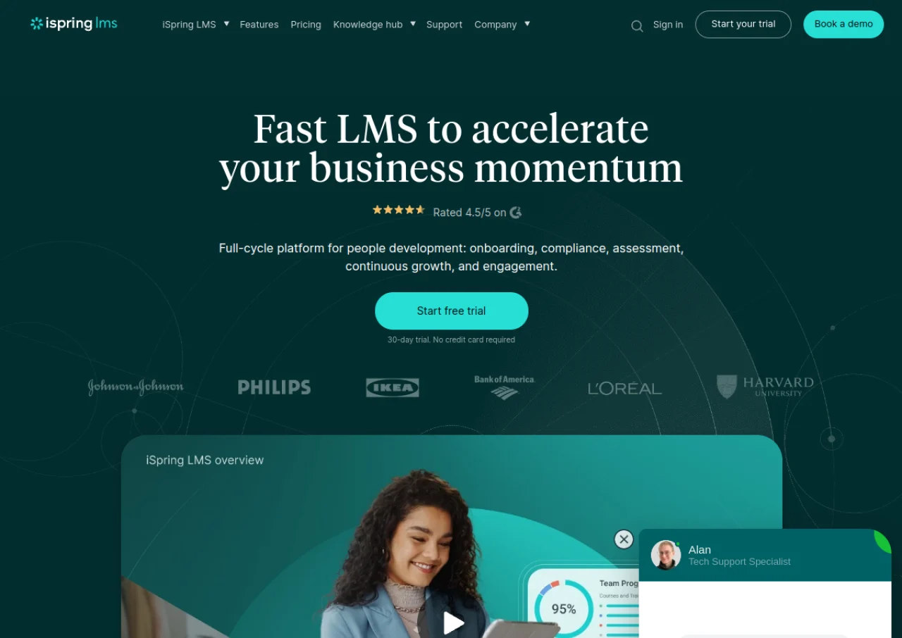 iSpring Learn screenshot