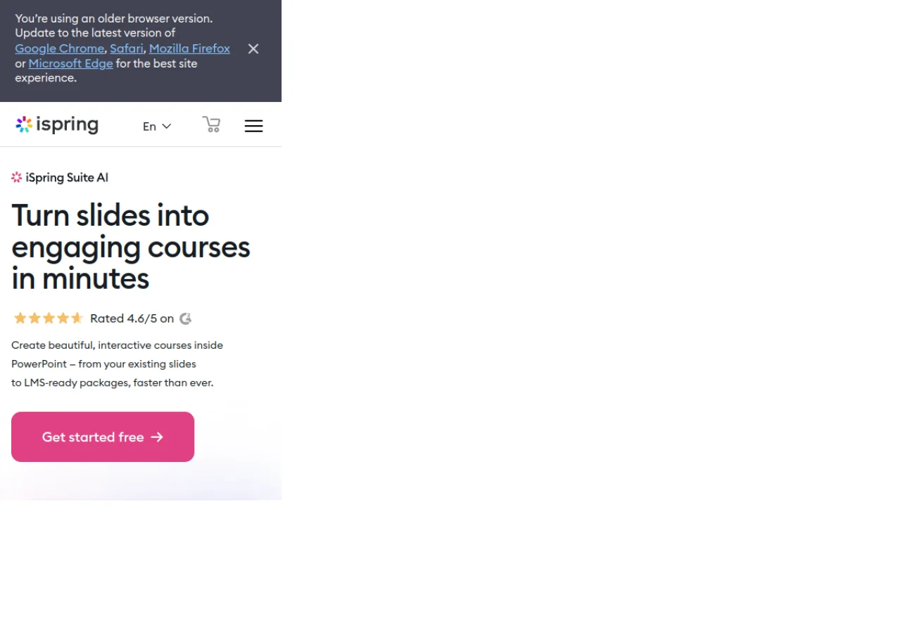 iSpring Suite screenshot