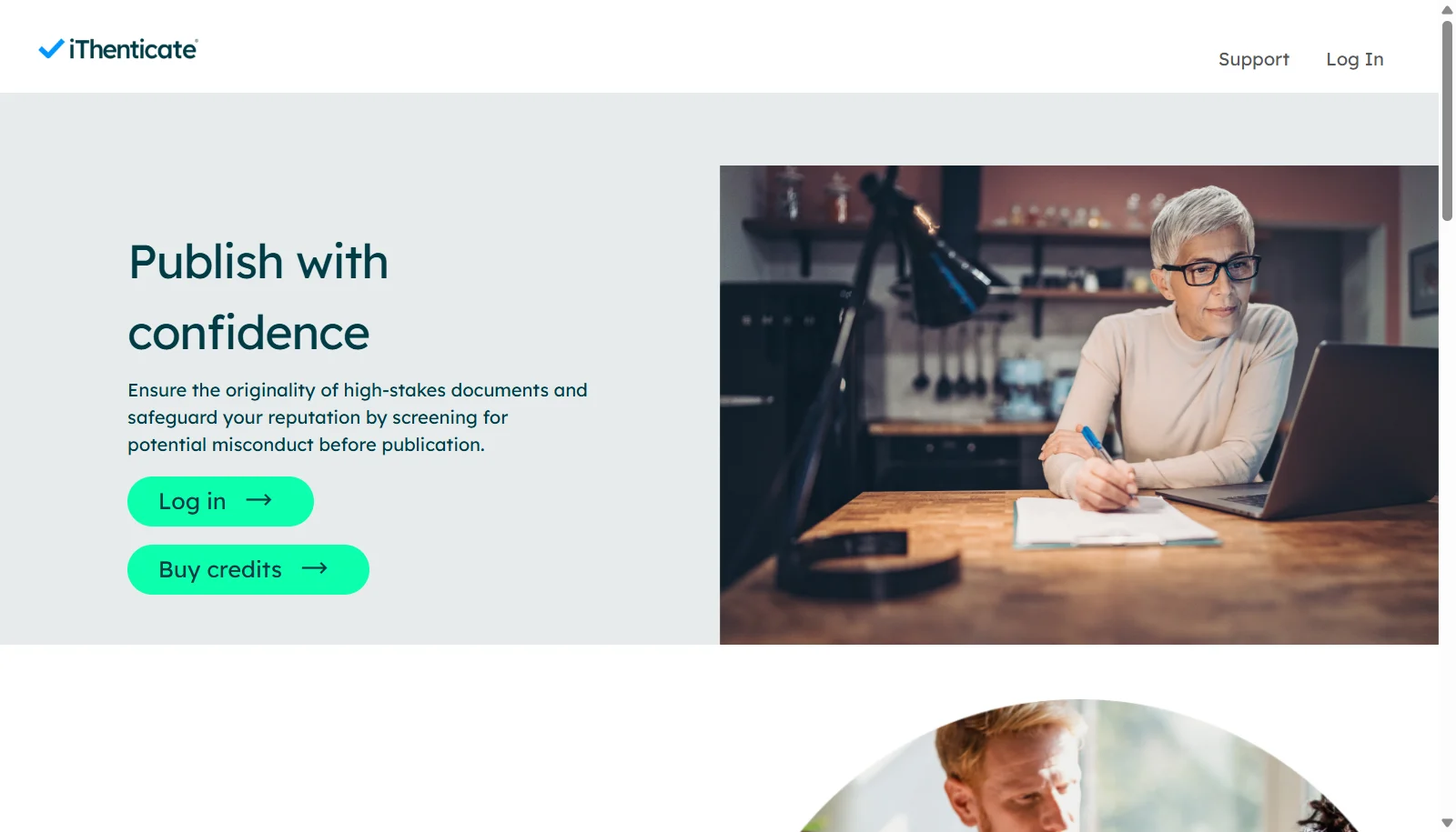 iThenticate screenshot