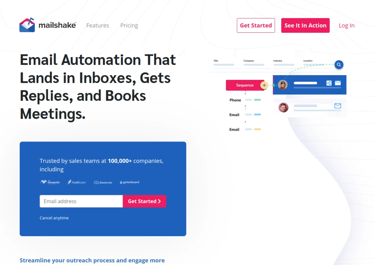 Mailshake screenshot