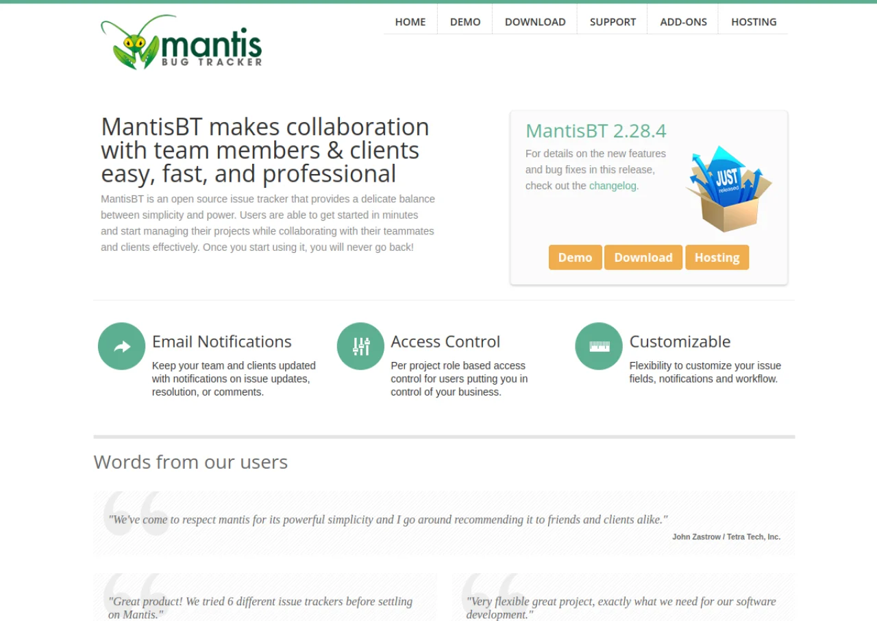 MantisBT screenshot