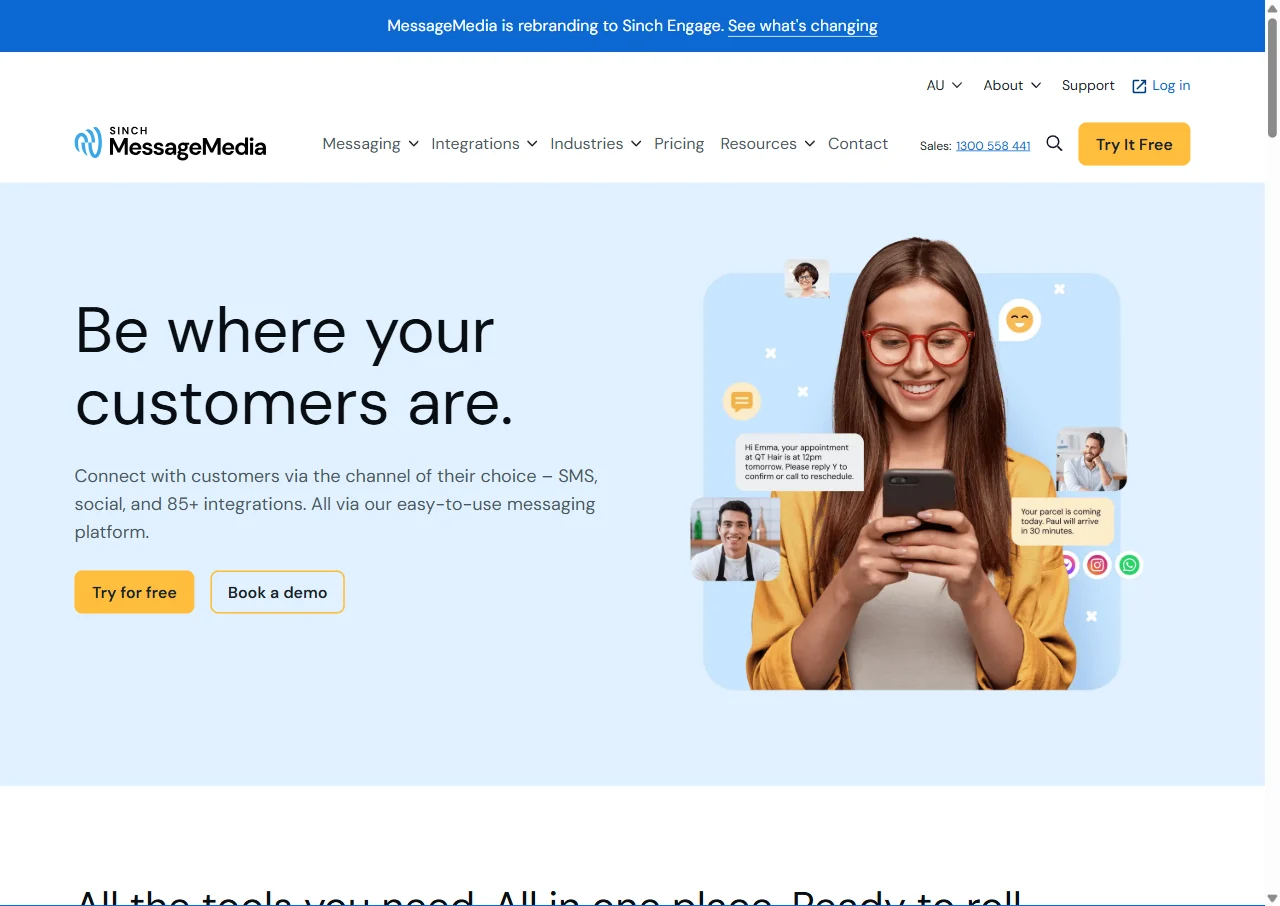 MessageMedia screenshot