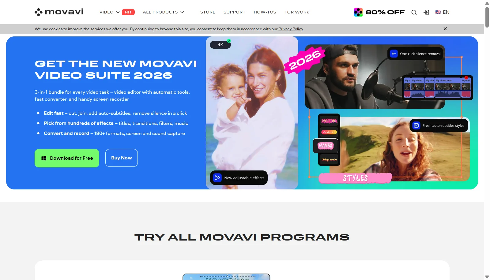 Movavi Video Editor screenshot
