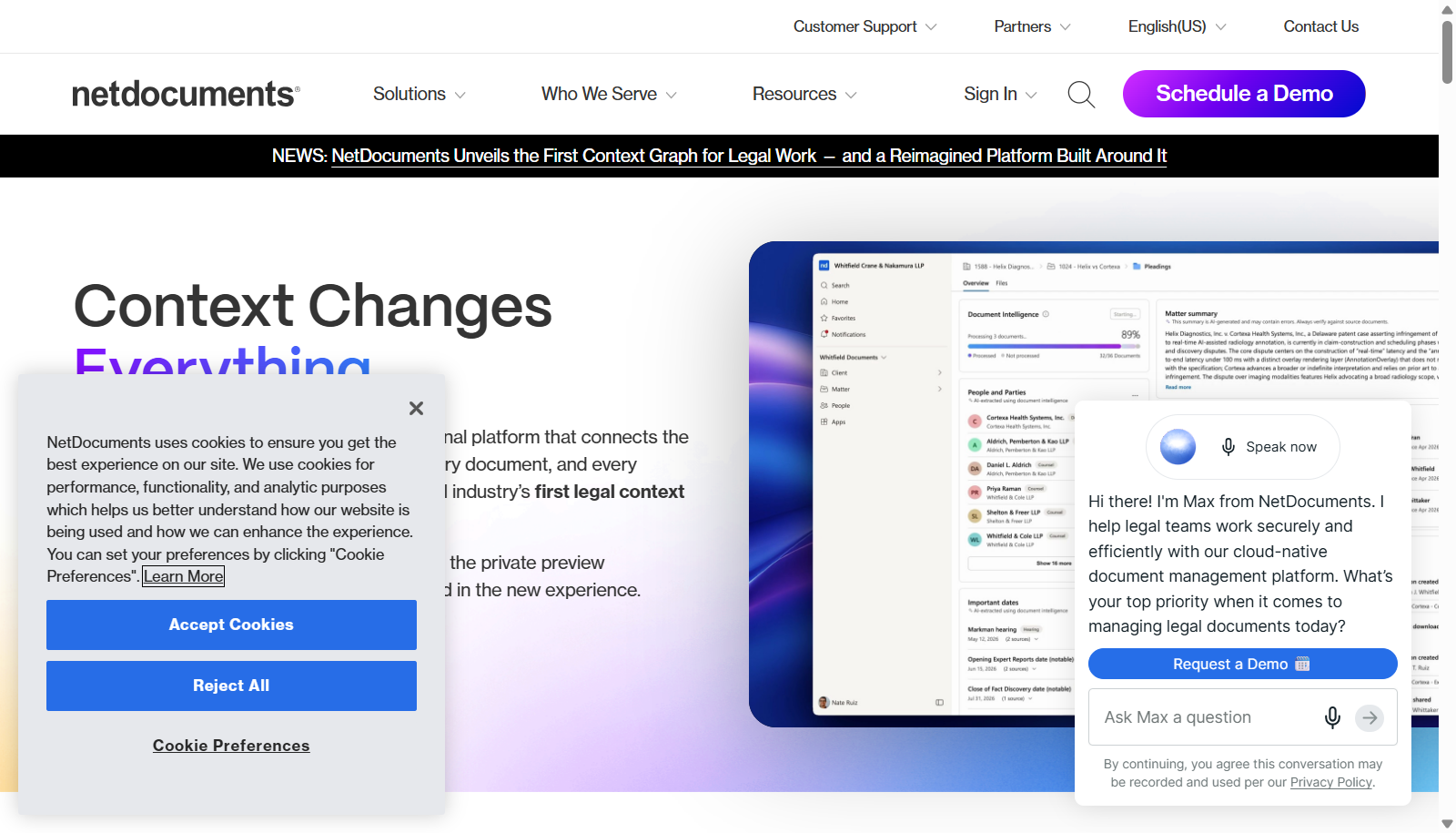 NetDocuments screenshot