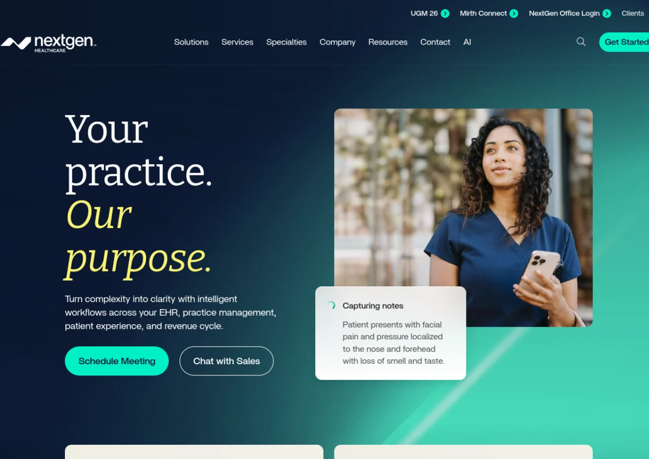 NextGen Healthcare screenshot