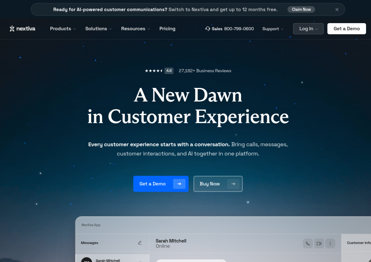 Nextiva IVR screenshot